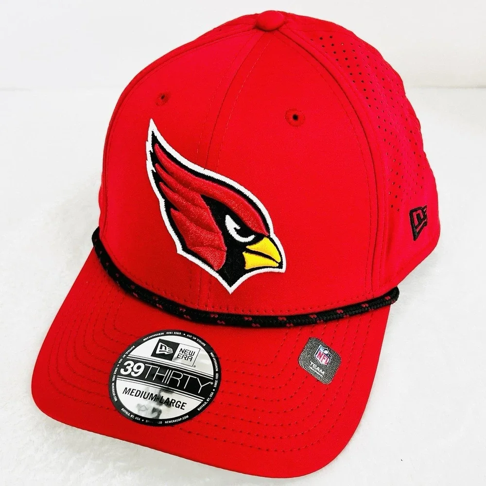 Arizona Cardinals New Era Performance Rope 39THIRTY Stretch Flex Hat Cap M/L NFL